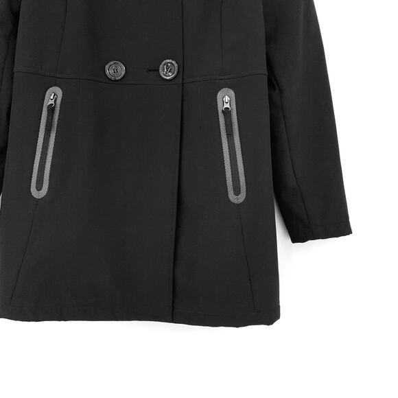 FREE COUNTRY Softshell Parka Coat Black L - Picture 4 of 13